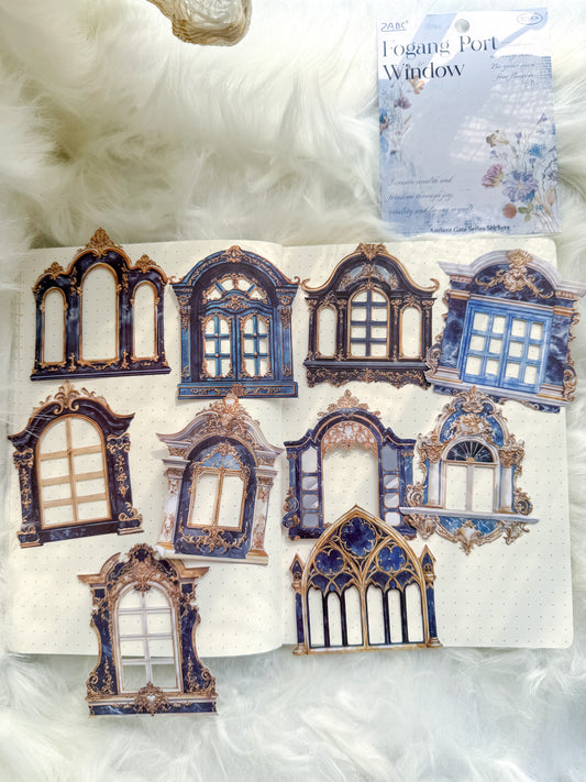 Ljml602 Gate Paper Sticker Vintage Gates | 10 pcs