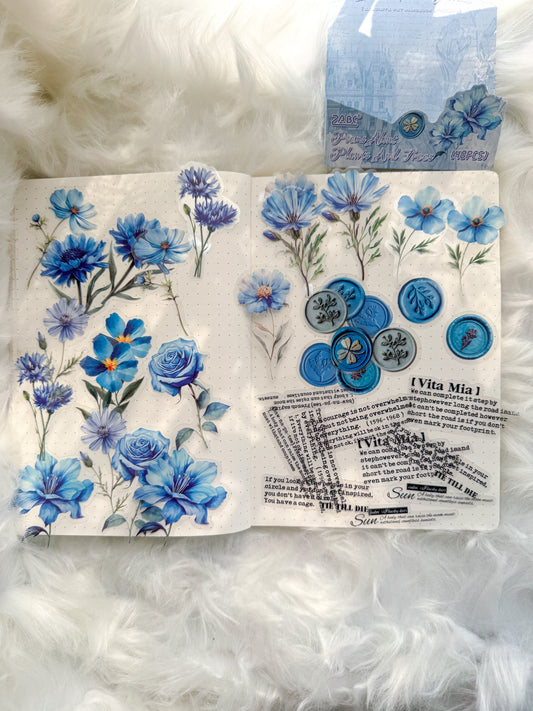 Cmsx602 Flower Seal Quotes Transparent Stickers | 40 Pcs