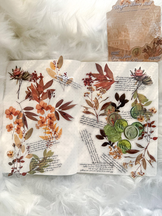 Cmsx603 Flower Seal Quotes Transparent Stickers | 40 Pcs