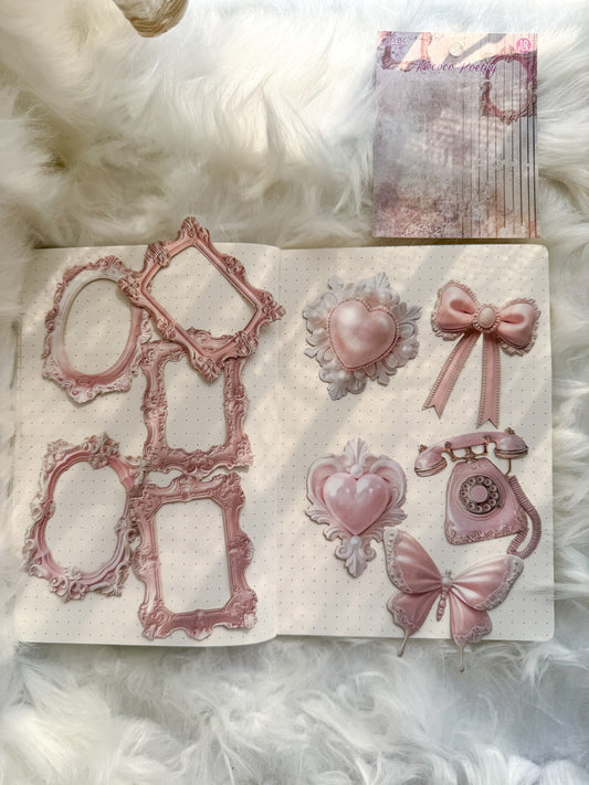 Yzof403 Frame Stone Model Chipboard Material | 10 Pcs