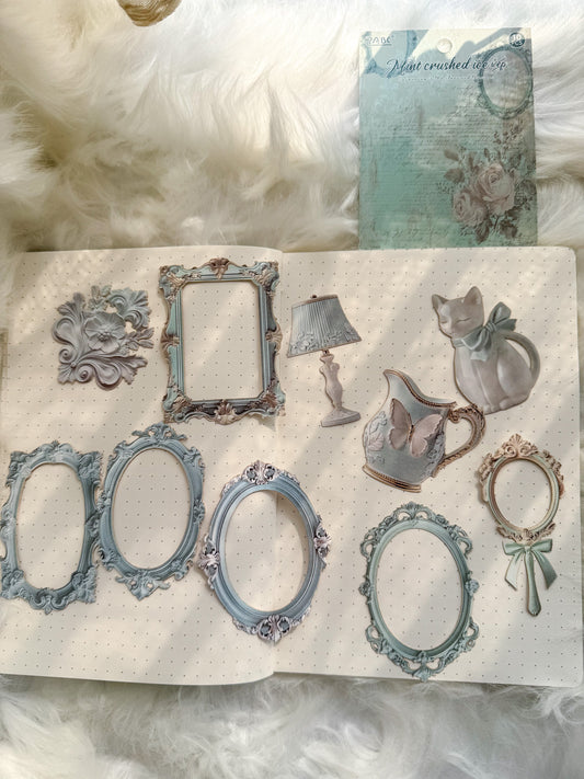 Yzof401 Frame Stone Model Chipboard Material | 10 Pcs