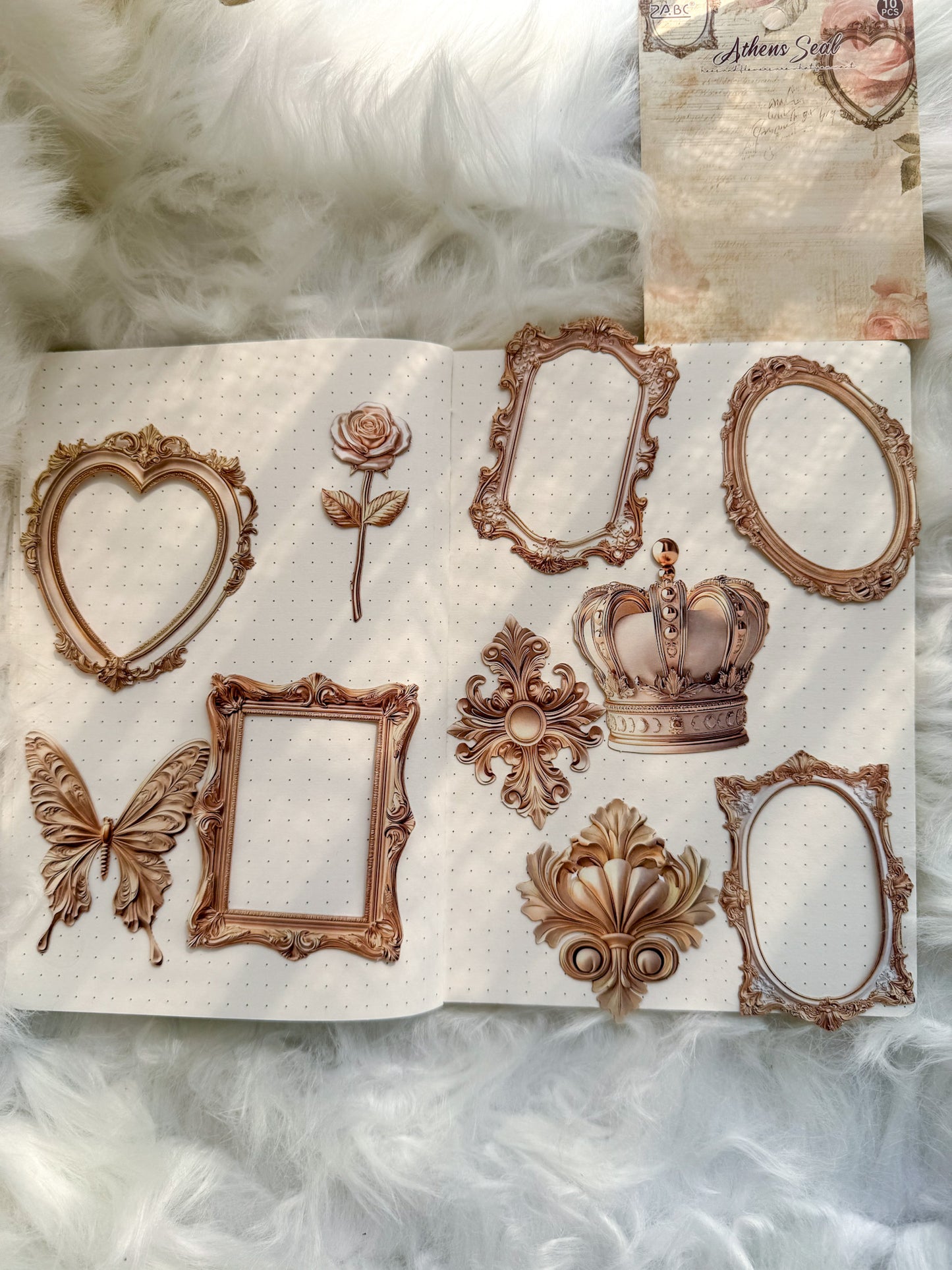 Yzof404 Frame Stone Model Chipboard Material | 10 Pcs