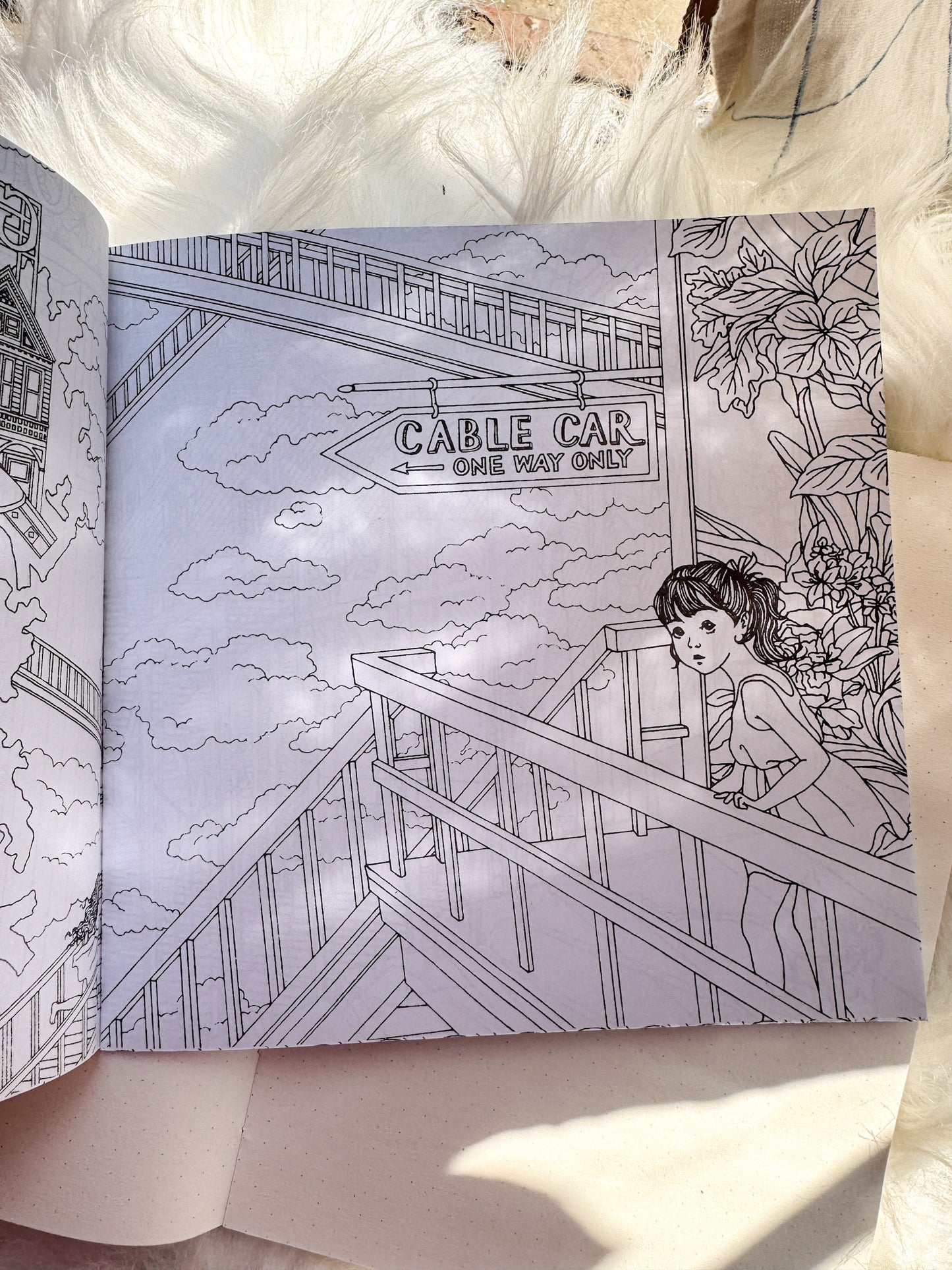 The Enchanted Forest Coloring Canvas Line Drawn Book | 24 pics Random Design