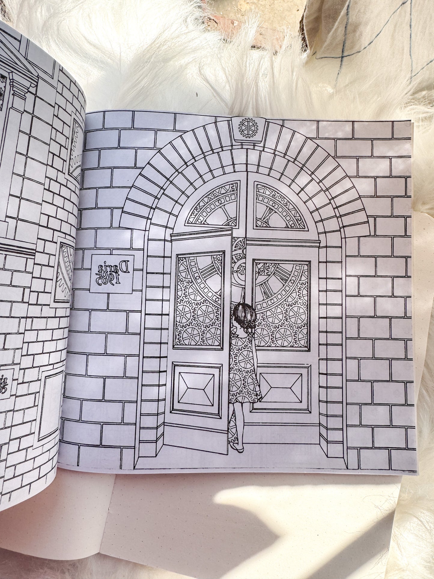 The Enchanted Forest Coloring Canvas Line Drawn Book | 24 pics Random Design