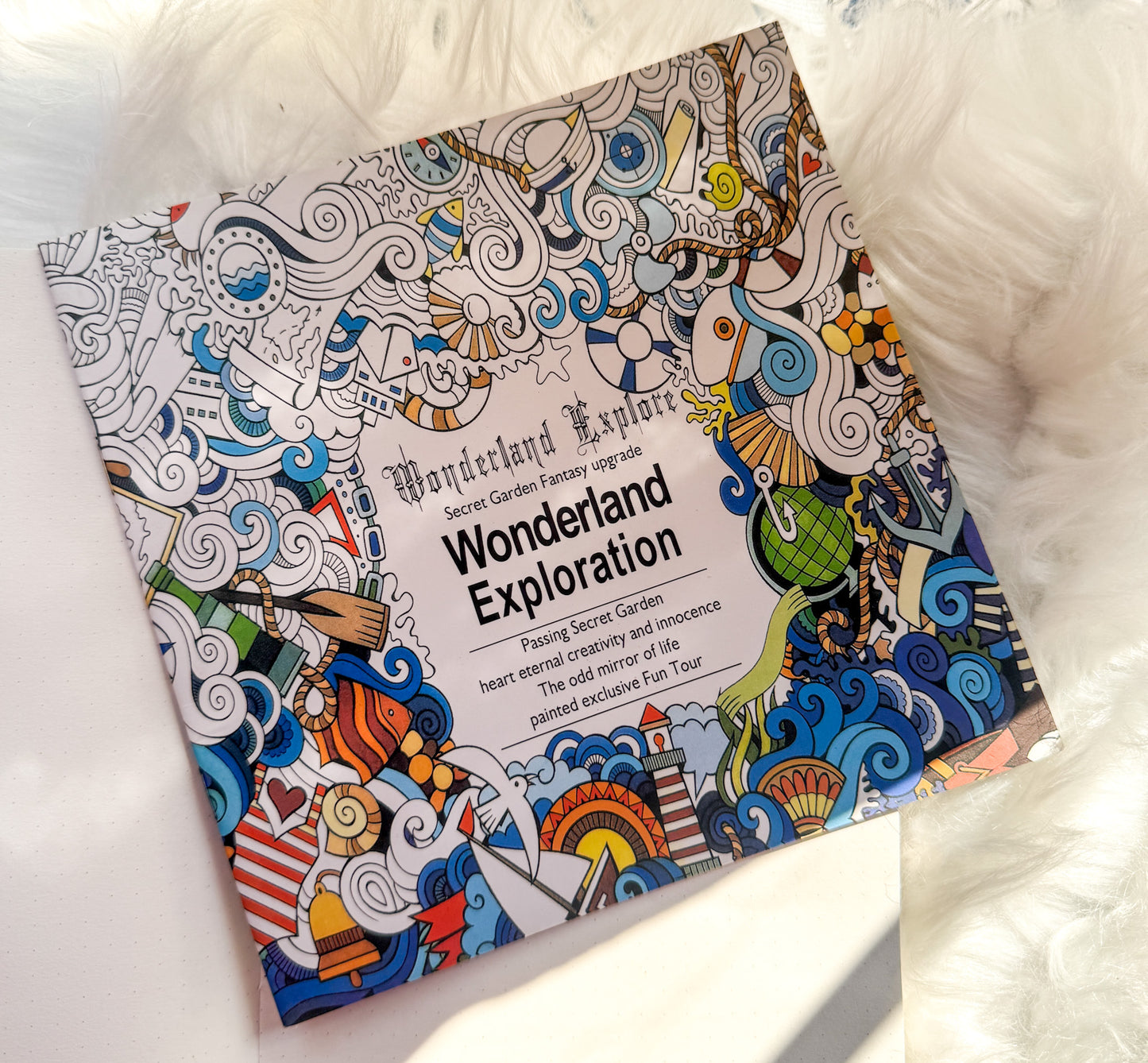 The Enchanted Forest Coloring Canvas Line Drawn Book | 24 pics Random Design