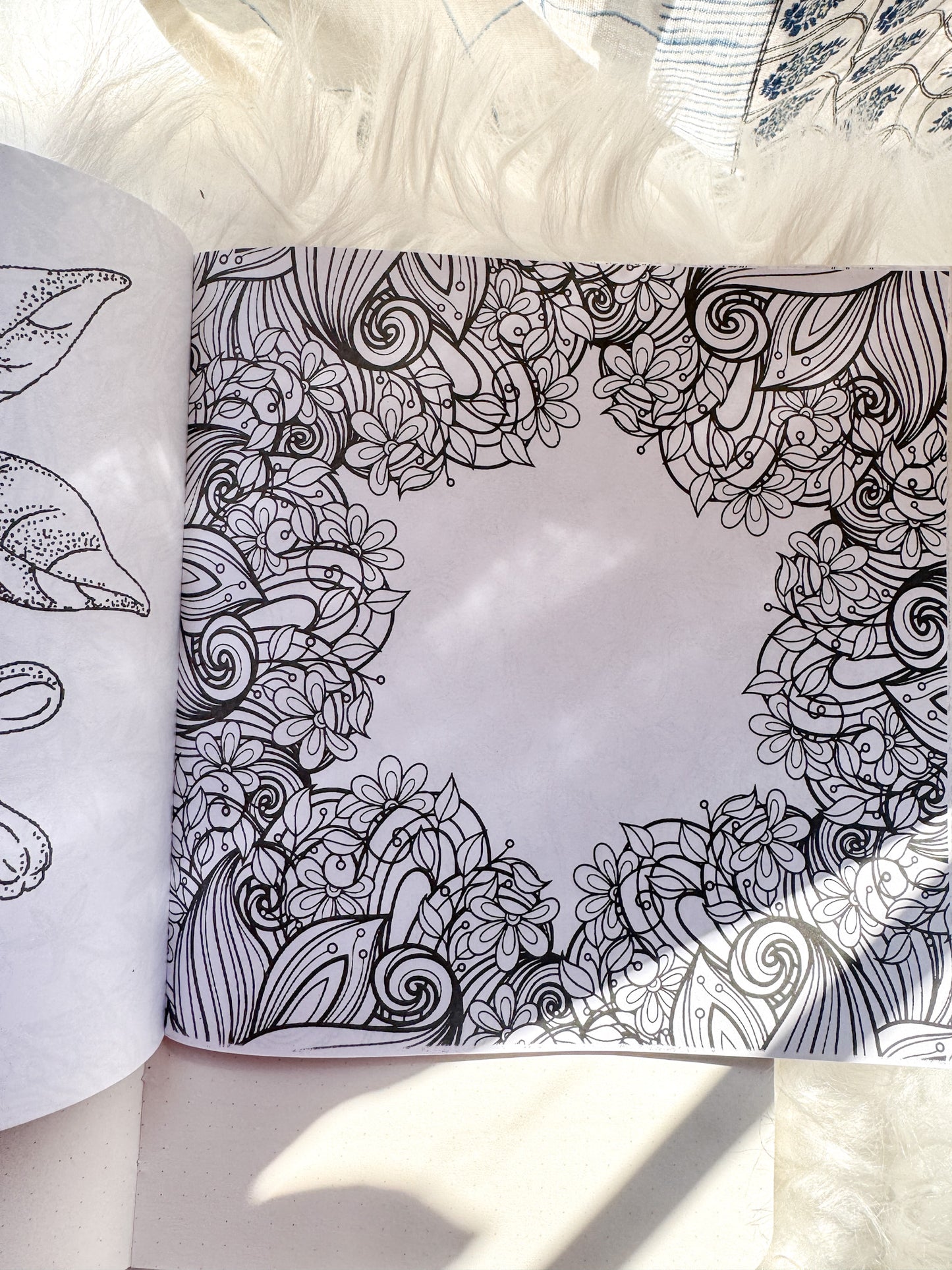 The Enchanted Forest Coloring Canvas Line Drawn Book | 24 pics Random Design