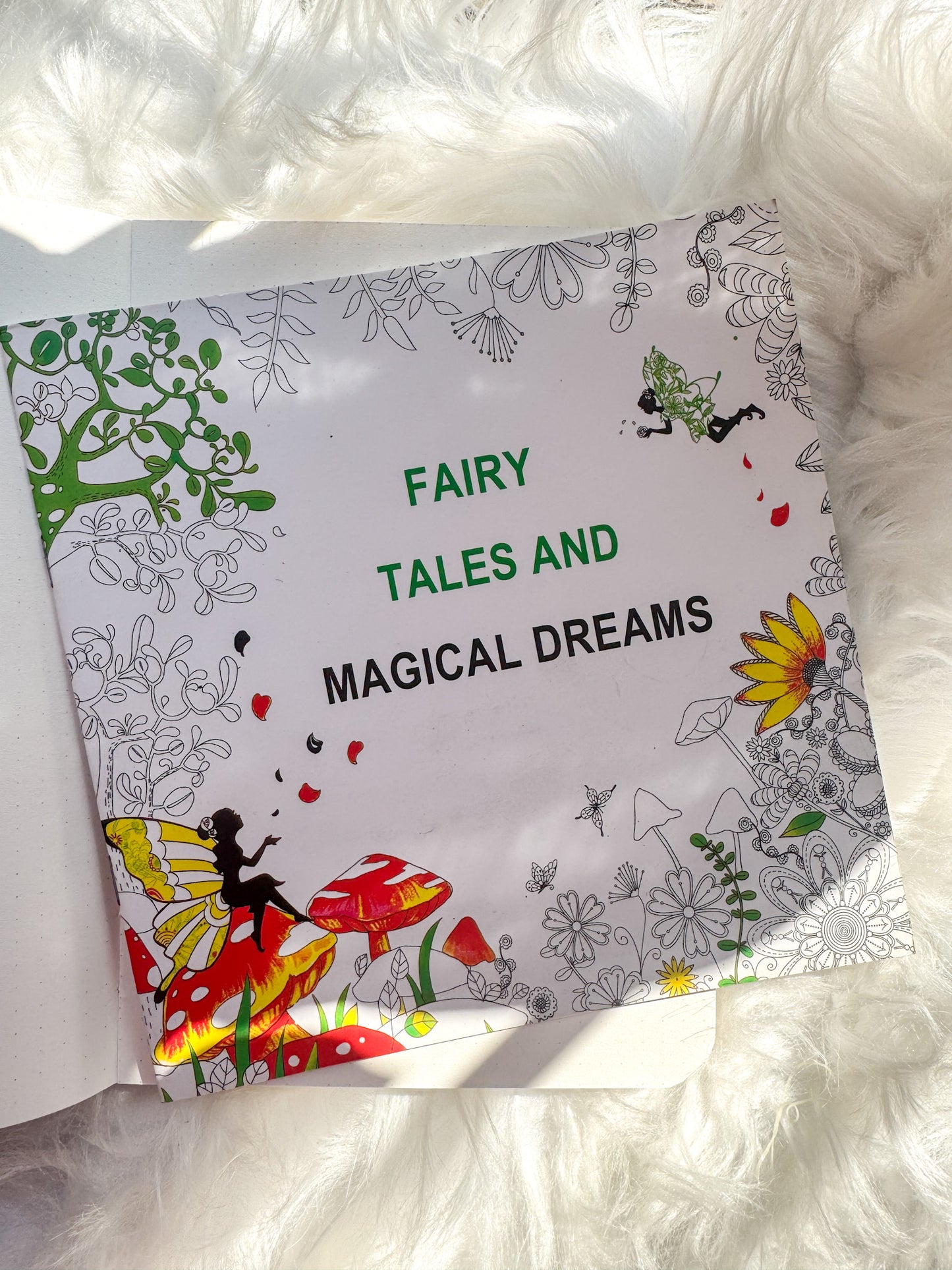 The Enchanted Forest Coloring Canvas Line Drawn Book | 24 pics Random Design