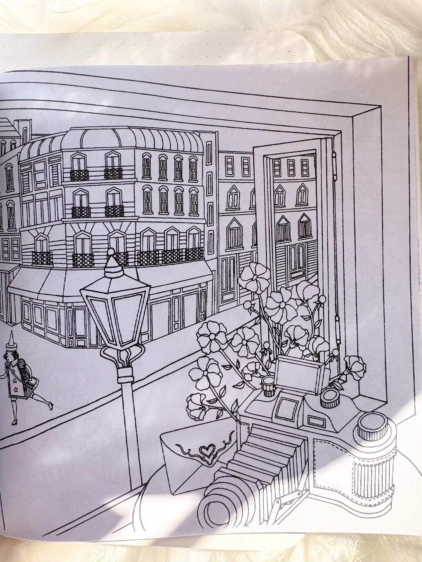 The Enchanted Forest Coloring Canvas Line Drawn Book | 24 pics Random Design