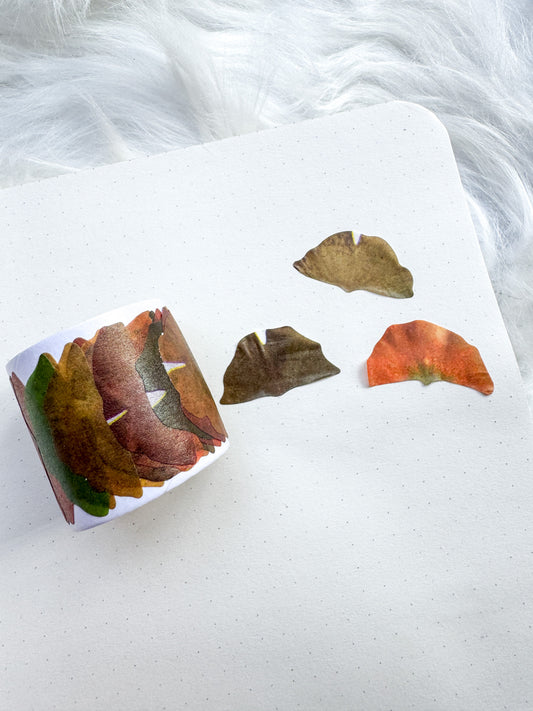 Hgd-xxly001 Fallen Leaves Paper Sticker Roll | 35*35mm 50 pcs