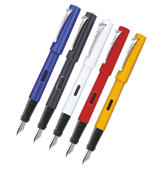 Pierre Cardin Identity Liquid Fountain Pens | 2Pcs Extra Long Ink Cartridges | 1 Pcs Ink Converter