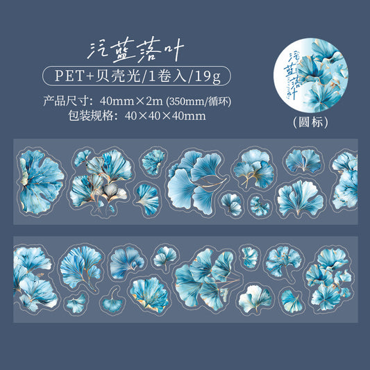 MHD-LYCS005-Floral Theme Transparent PET Sticker Roll | 40 mm | 2mtr