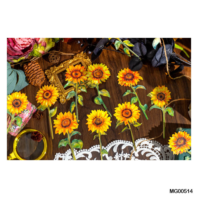 Mg00514 Paper Card Flower Cutout 24Pc