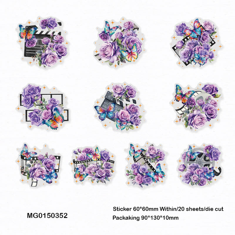 MG0150352 Butterfly Pet Sticker Pack 20Pc