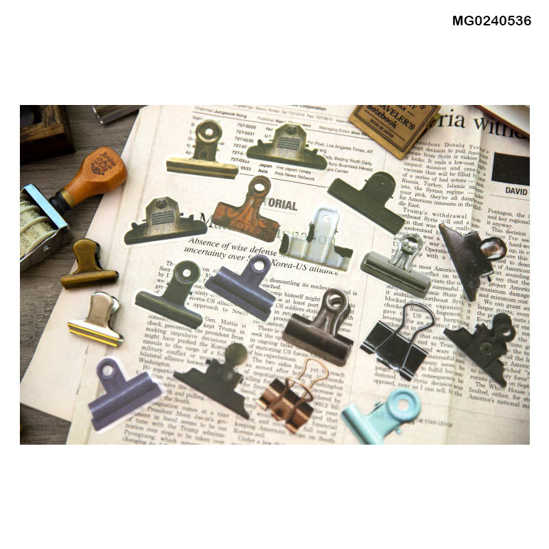 MG0240536 Retro Industrial Town Sticker Cutout 30Pc
