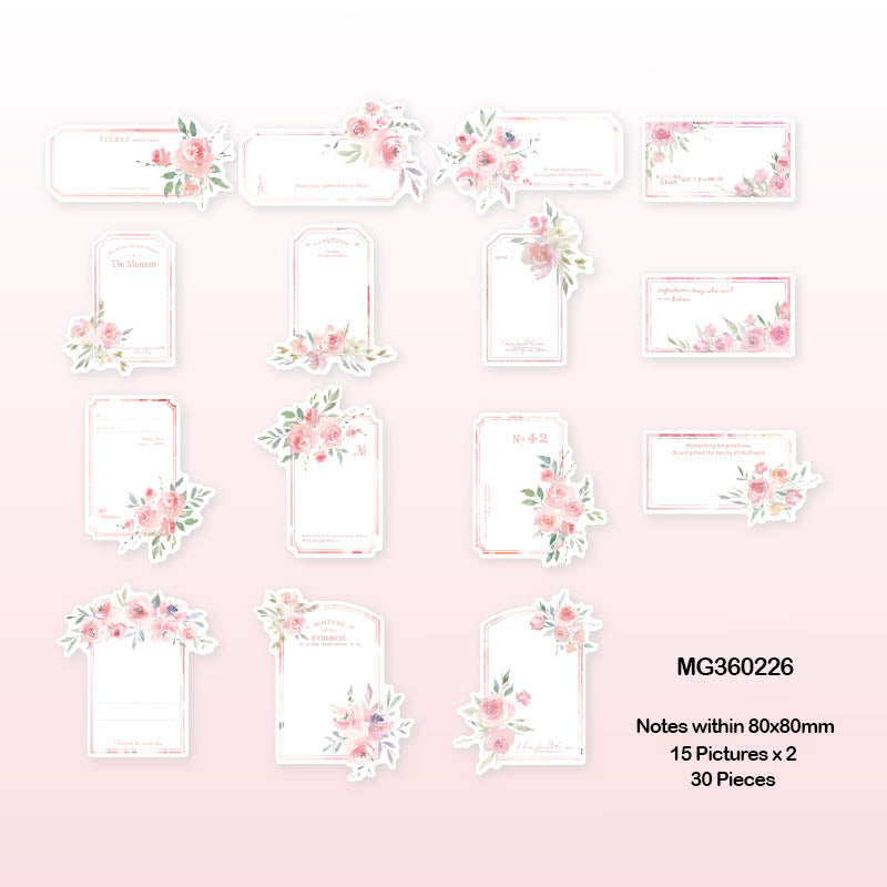 Mg360226 Blooming Dreamer Paper Cutout Sticker 30P