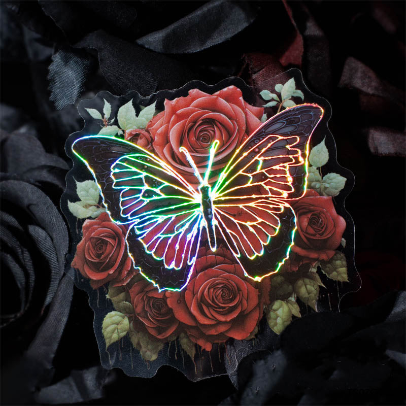 Mhdayzd003 Night Butterfly Bronzing Sticker 10Pc