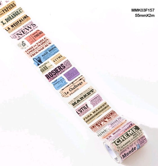 MMK03F157 Decorative Tape Roll Sticker  55mm* 2Mtr