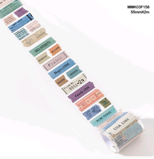 MMK03F158 Decorative Tape Roll Sticker  55mm* 2Mtr