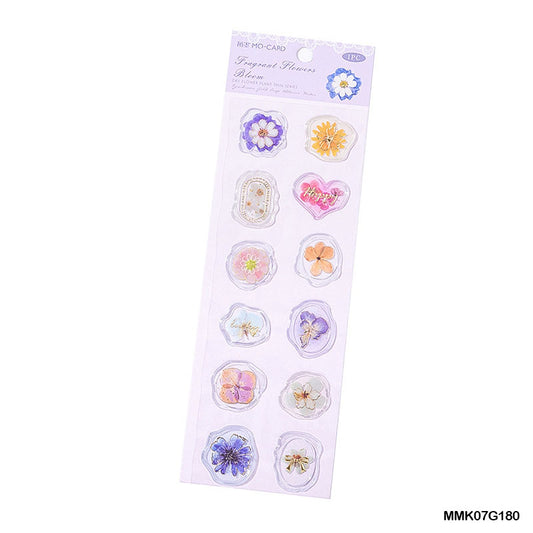 Mmk07G180 Bronzing Dried Flower Sticker Ss