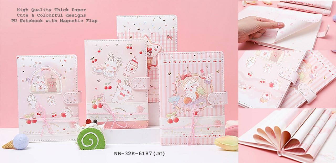 NB-32K-6187 - #4 Pink Cute Kawaii Notebook | Diary