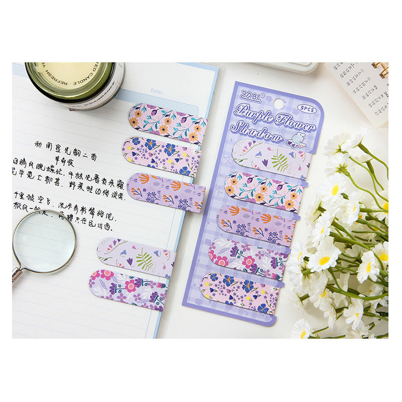 NCSH603 - magnetic bookmark thick color floral series small gift magnetic bookmark creative senior sense