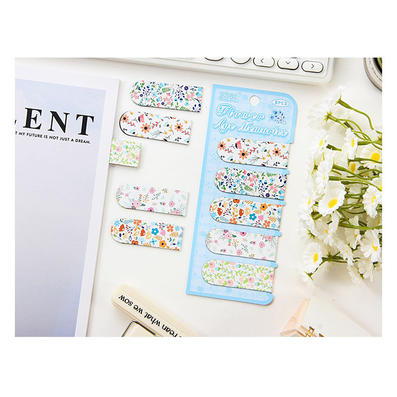 NCSH605 - magnetic bookmark thick color floral series small gift magnetic bookmark creative senior sense