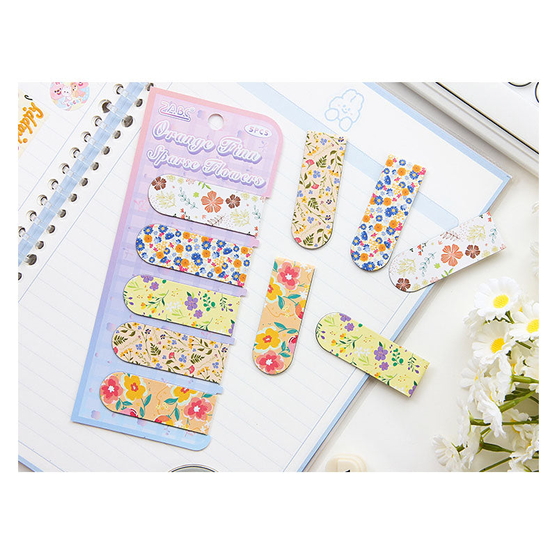 NCSH606 - magnetic bookmark thick color floral series small gift magnetic bookmark creative senior sense