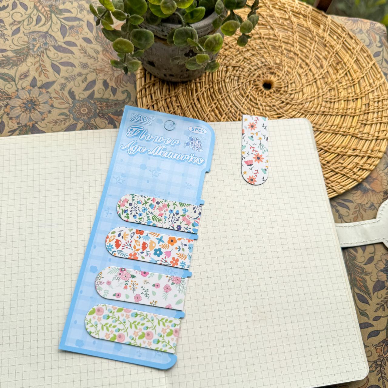 NCSH605 - magnetic bookmark thick color floral series small gift magnetic bookmark creative senior sense