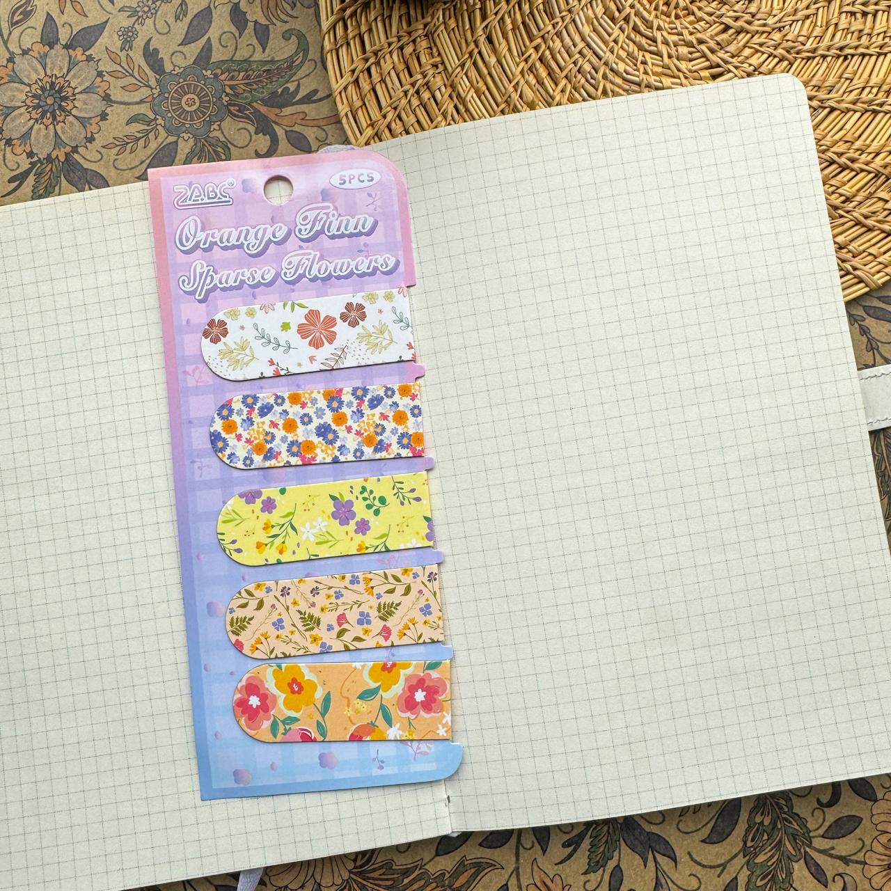 NCSH606 - magnetic bookmark thick color floral series small gift magnetic bookmark creative senior sense