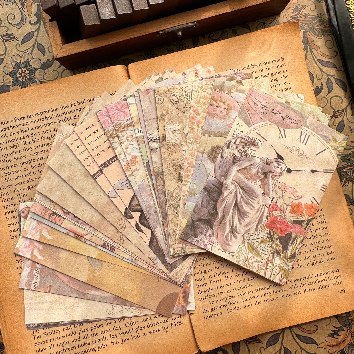 SZYSG4  -  Vintage Journal paper Cutouts and Sticker Pack | 100 Pcs | Original DIY Handbook Material