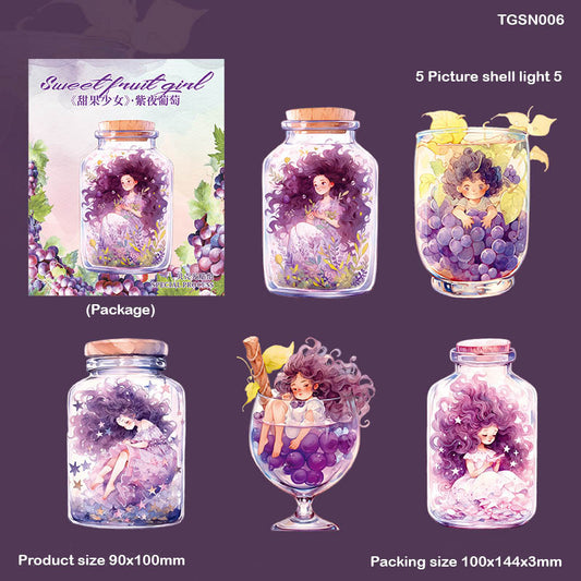 Tgsn006 Sweet Fruit Girl Deco Sticker