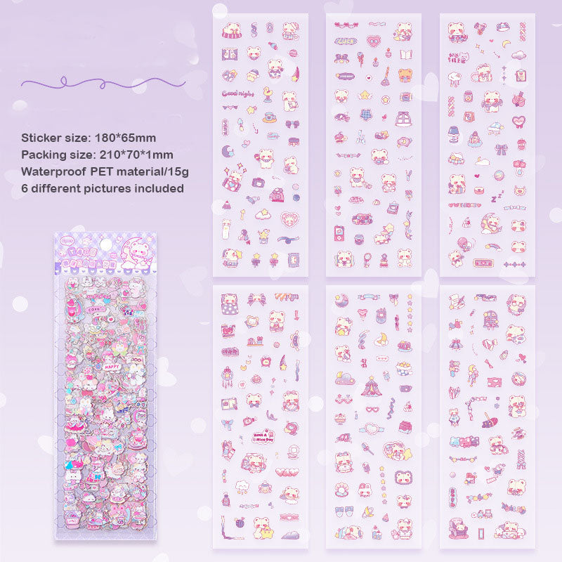 TGXY404 - sticker candy heart langu series children cute sticker waterproof pet hand account diy film card