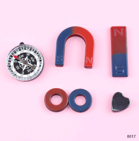 8017 MAGNET GAME WITH COMPASS 6PCS