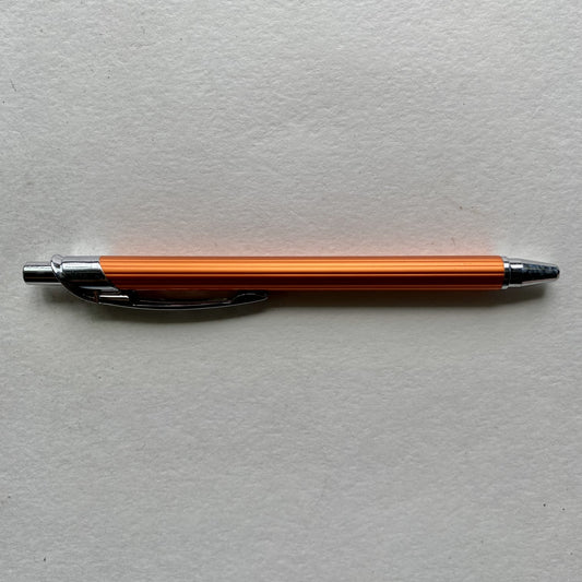 Flair Kiemaya Ball Pen | Metallic Body | Body Color: Metallic Orange | Ink Color: Blue