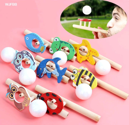 Wooden Flying Ball Toy Kids |  Random Design No Choice