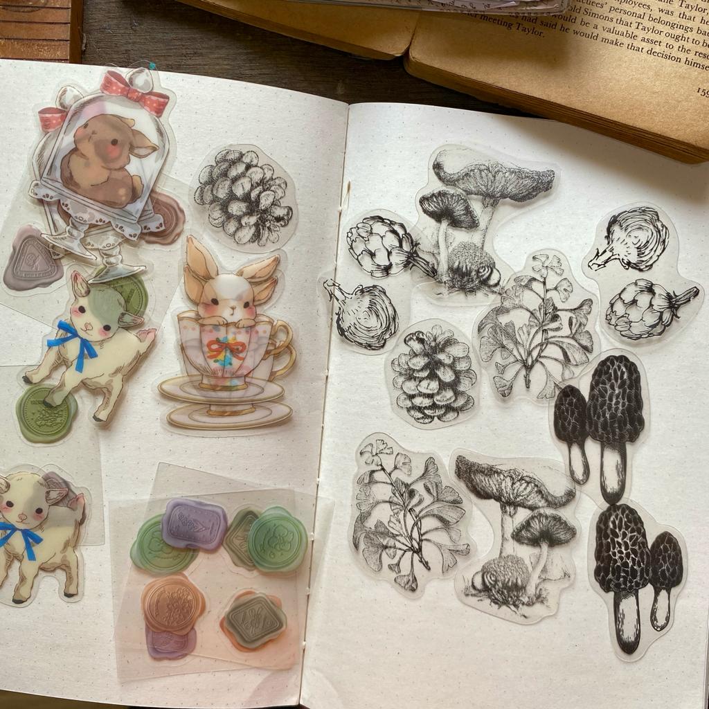 SCB6330 Retro Paper Cutout And Sticker 260PC