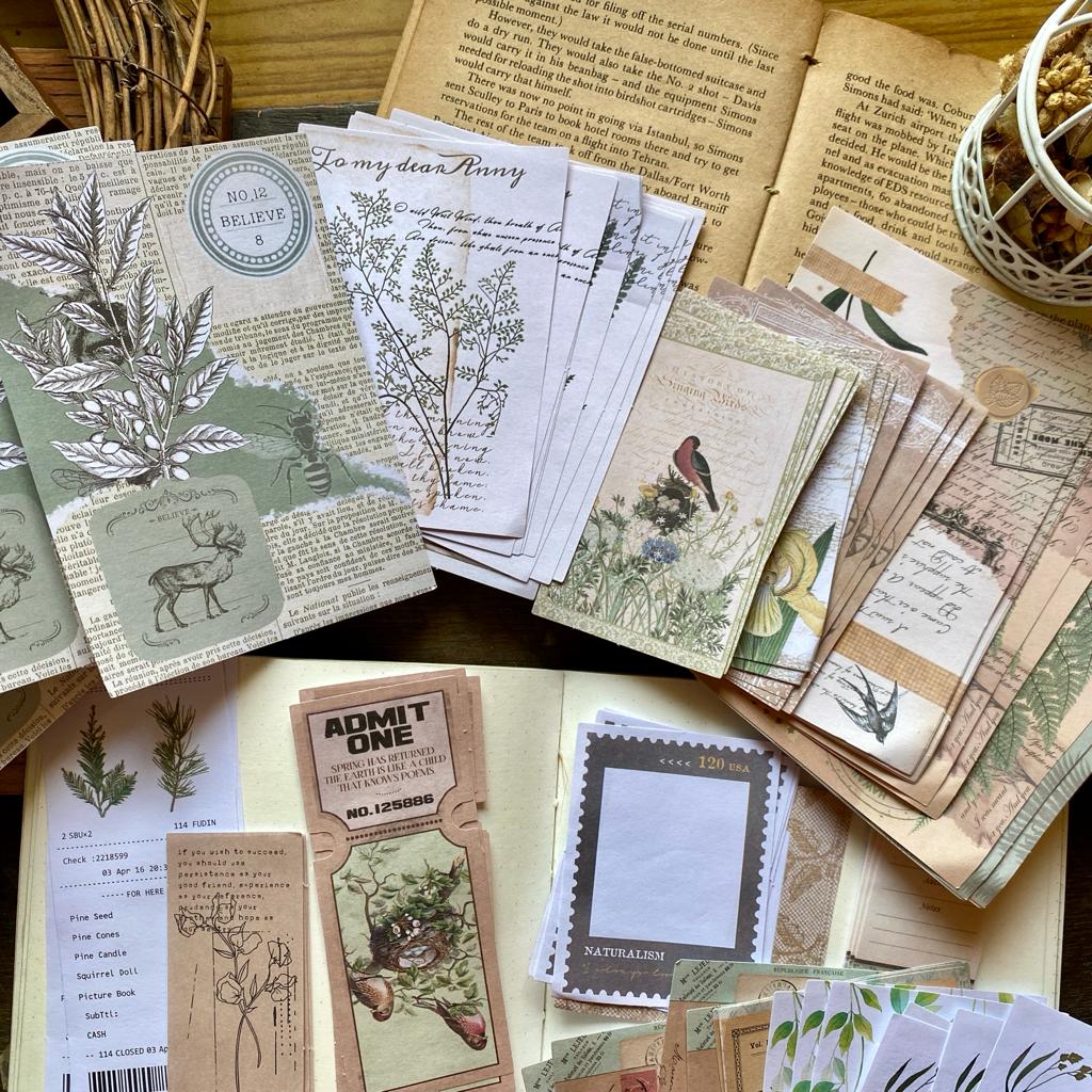 SCB6330 Retro Paper Cutout And Sticker 260PC