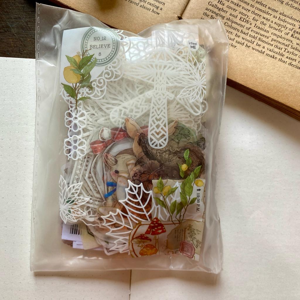 SCB6330 Retro Paper Cutout And Sticker 260PC