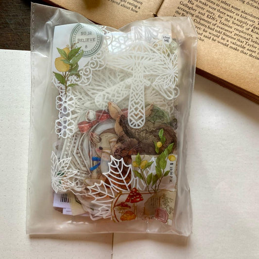 SCB6330 Retro Paper Cutout And Sticker 260PC