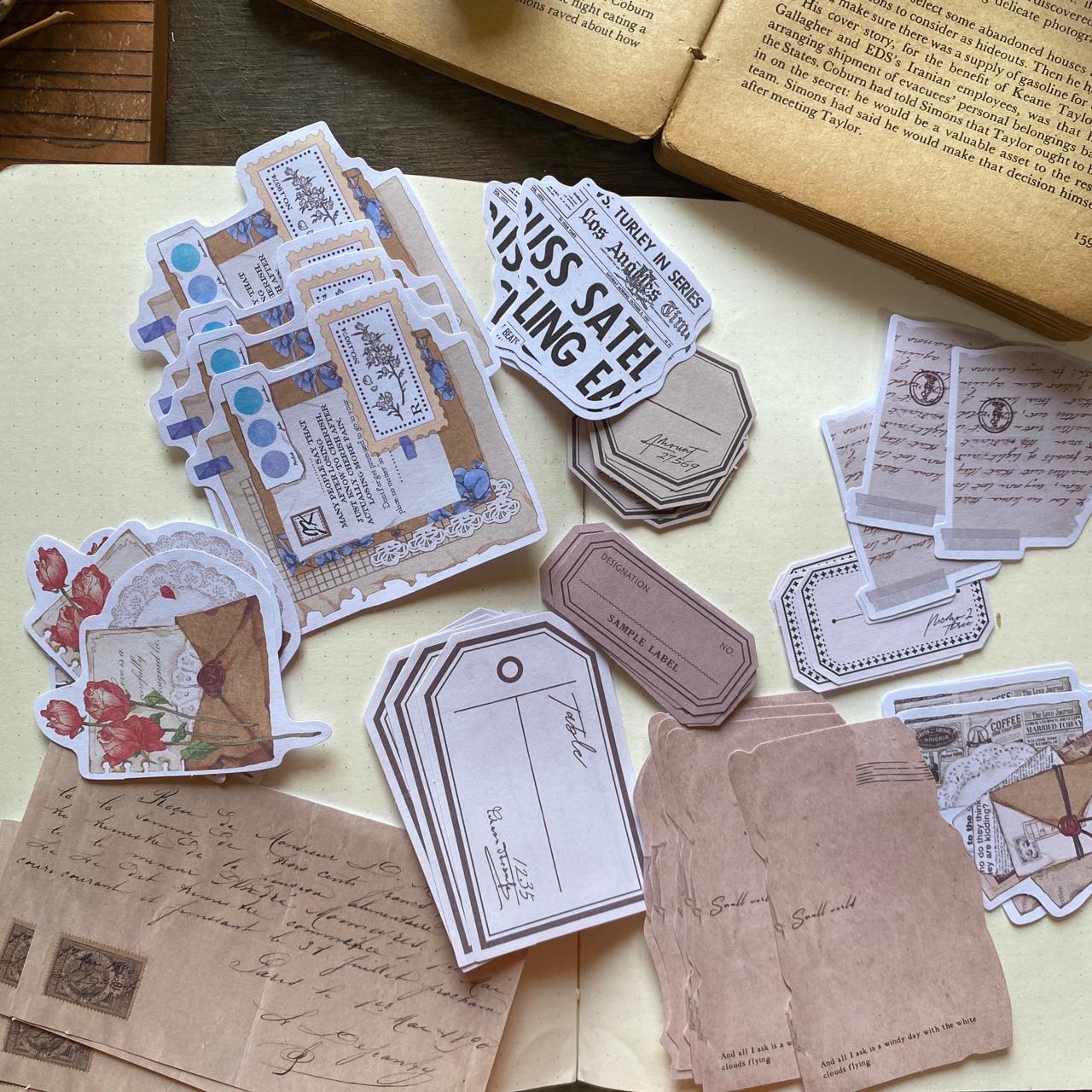 SCB6331 Retro Paper Cutout And Sticker 260PC