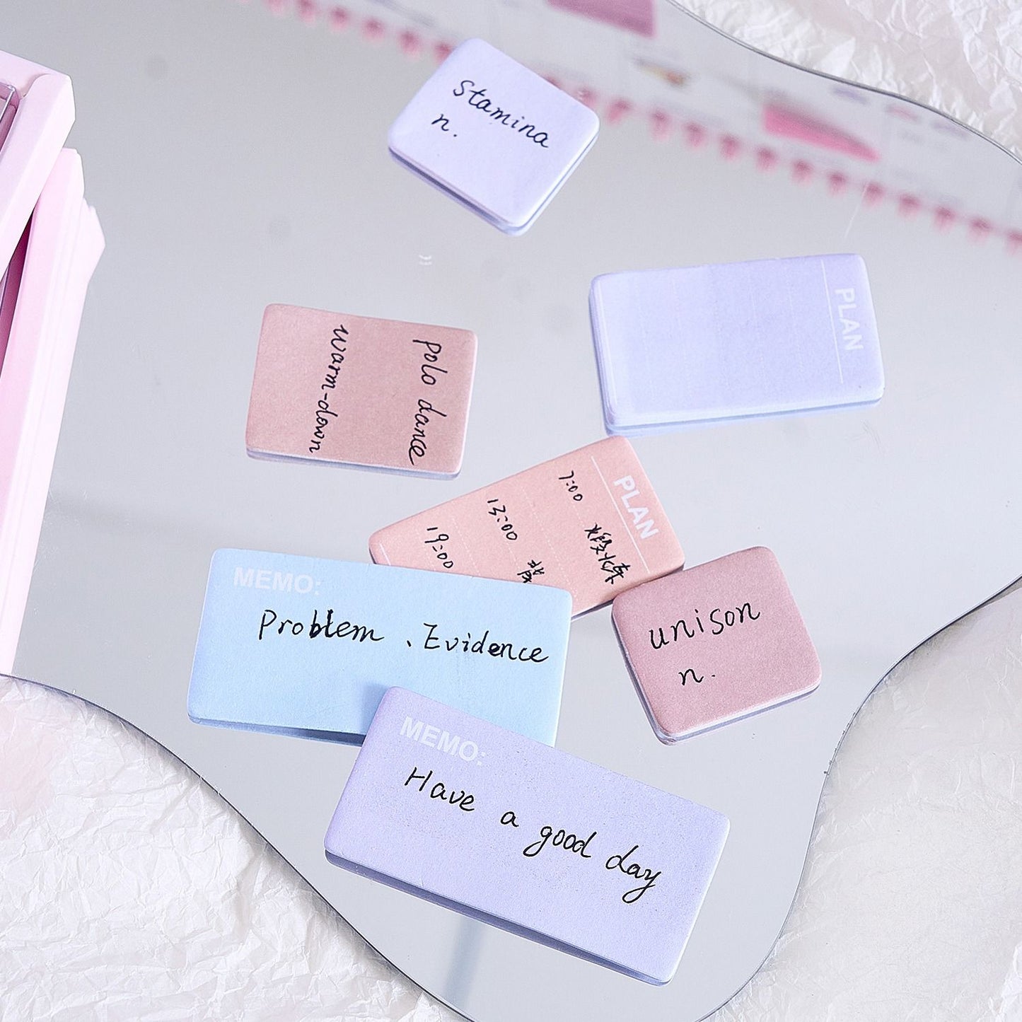 SN-1909-210(HMC) - Hazelnut Cocoa Paper Pastel Sticky Notes/Memo Pads Set | 95 mm * 98mm | 210 Sheets