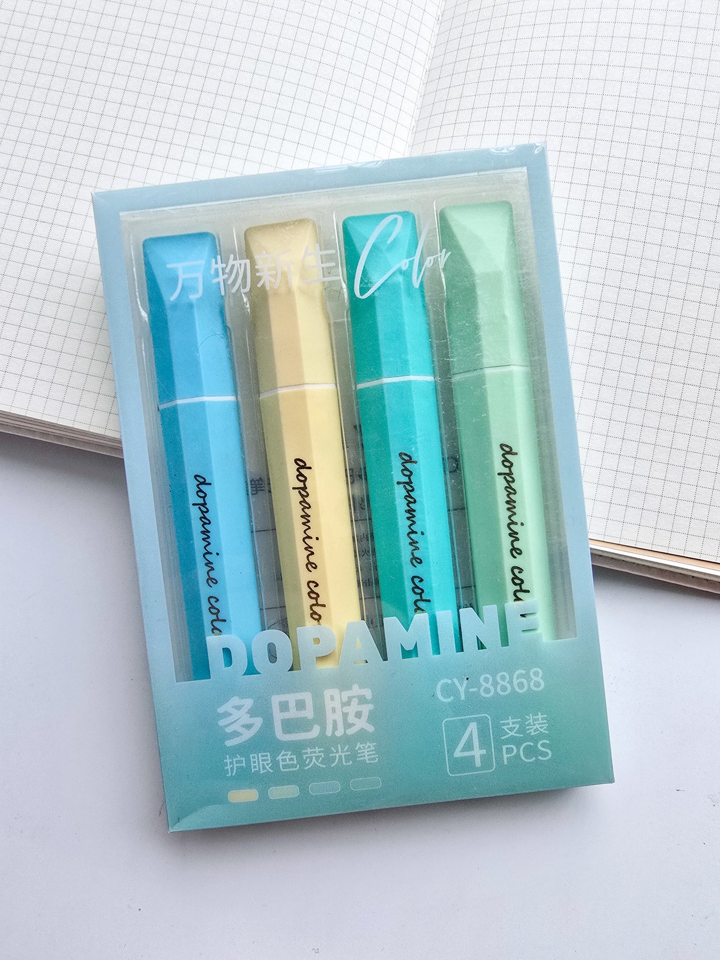 CY-8868 Pastel Highlighter 4 Pcs Set