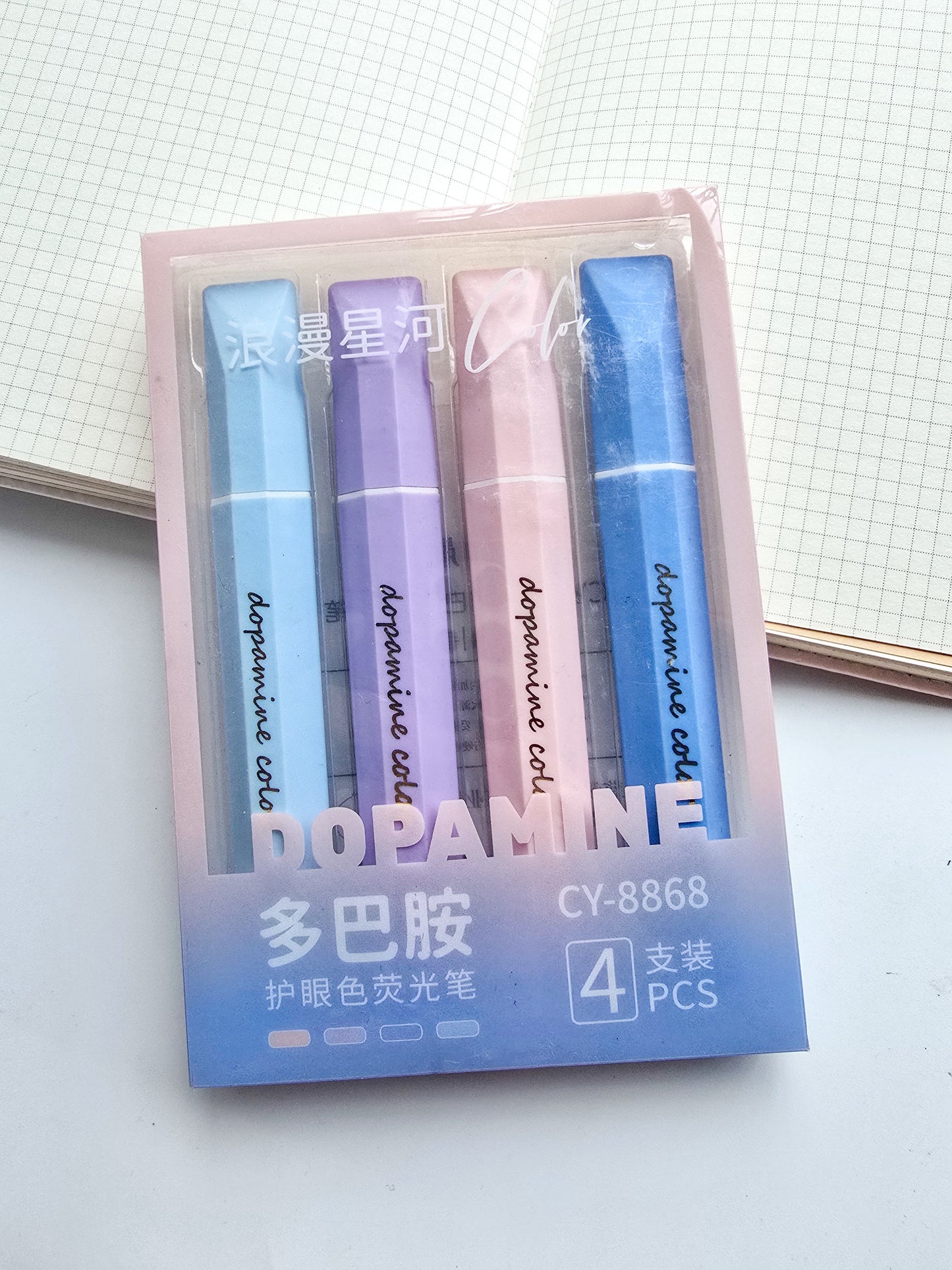 CY-8868 Pastel Highlighter 4 Pcs Set