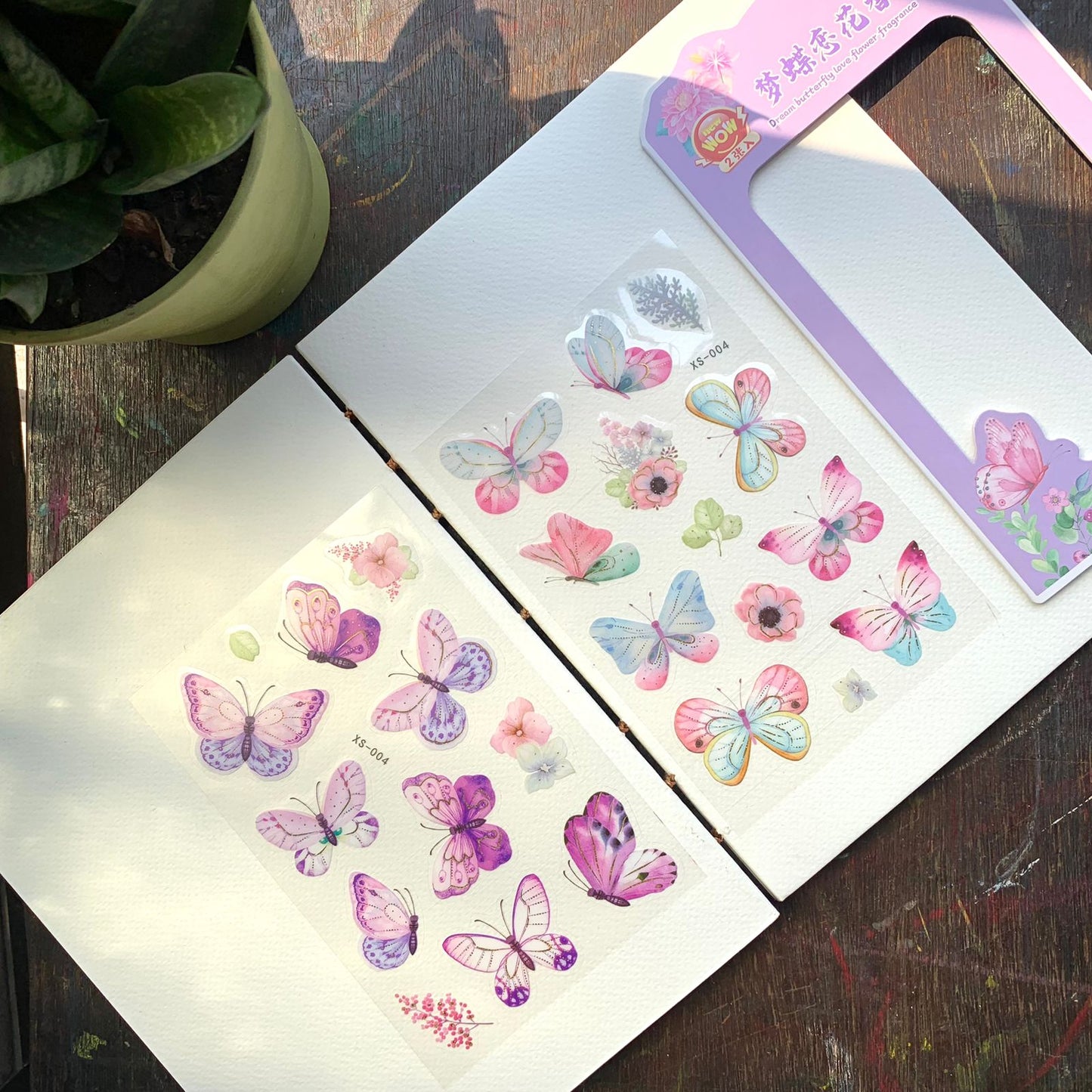 XS-004 DREAM BUTTERFLY STICKER 2 Sticker Sheets
