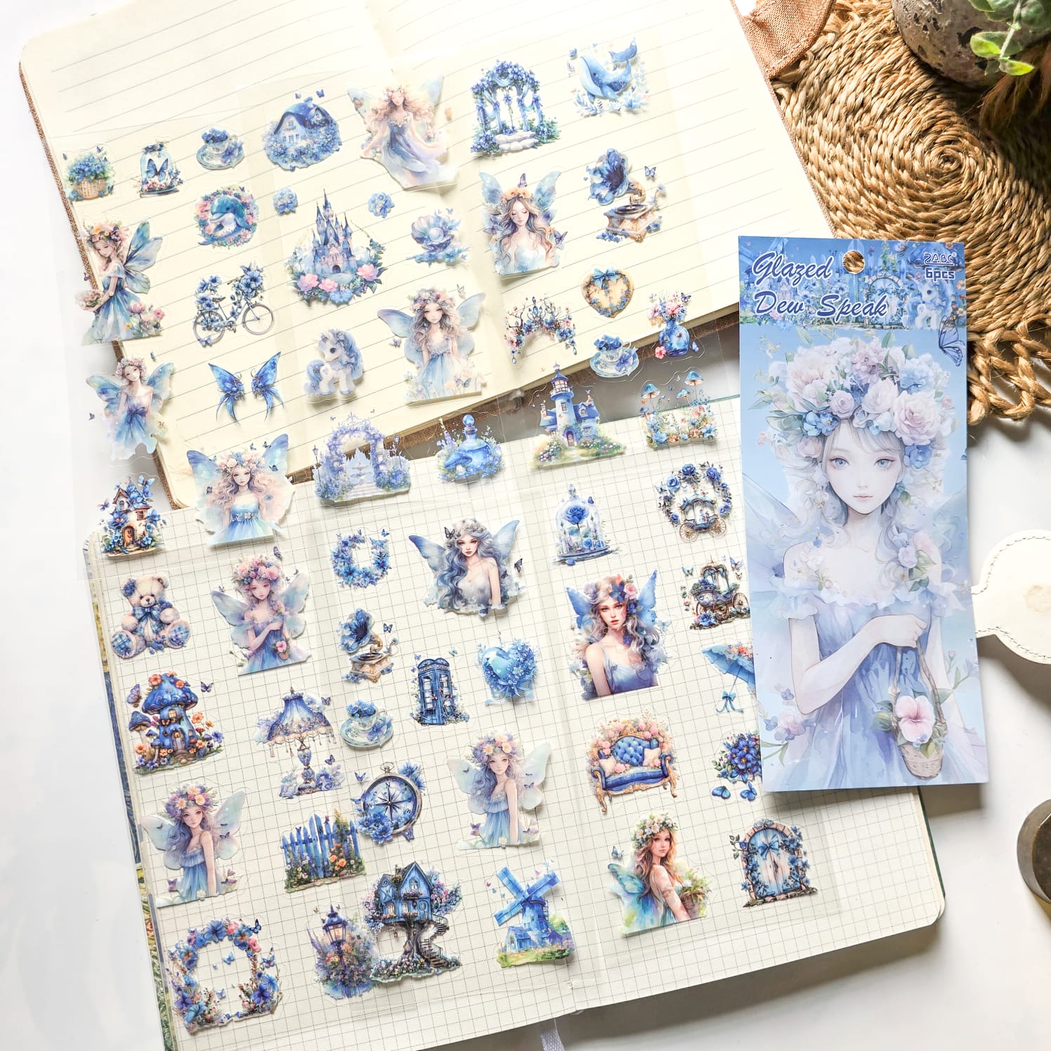 Fantasy Star Language XYHM402 - sticker pack Star Language Flower Dream series retro cut fil ...