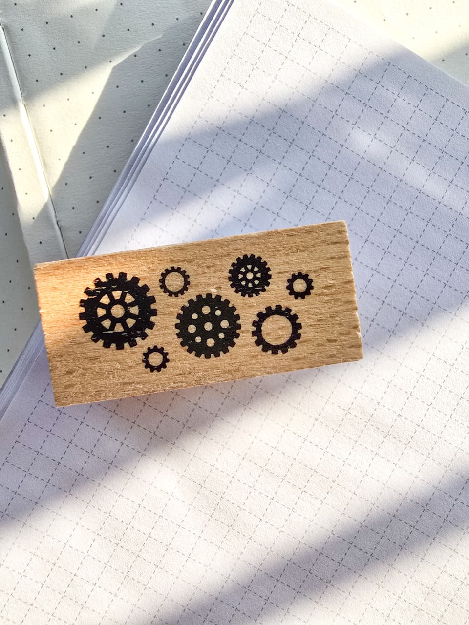 Gear Pattern Stamp MGYJ602-5 Wooden Stamp Gear – Adriti's Home