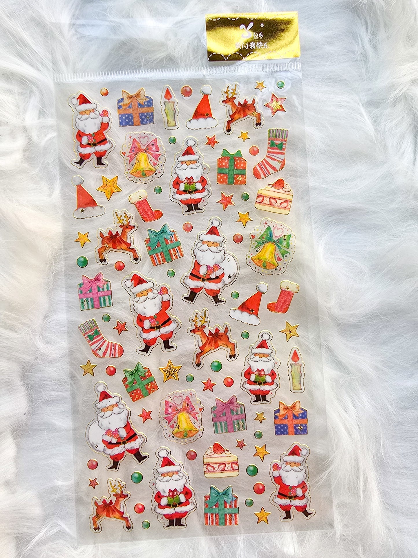 Slvc7 Christmas Transparent Sticker Sheet |1 sheet