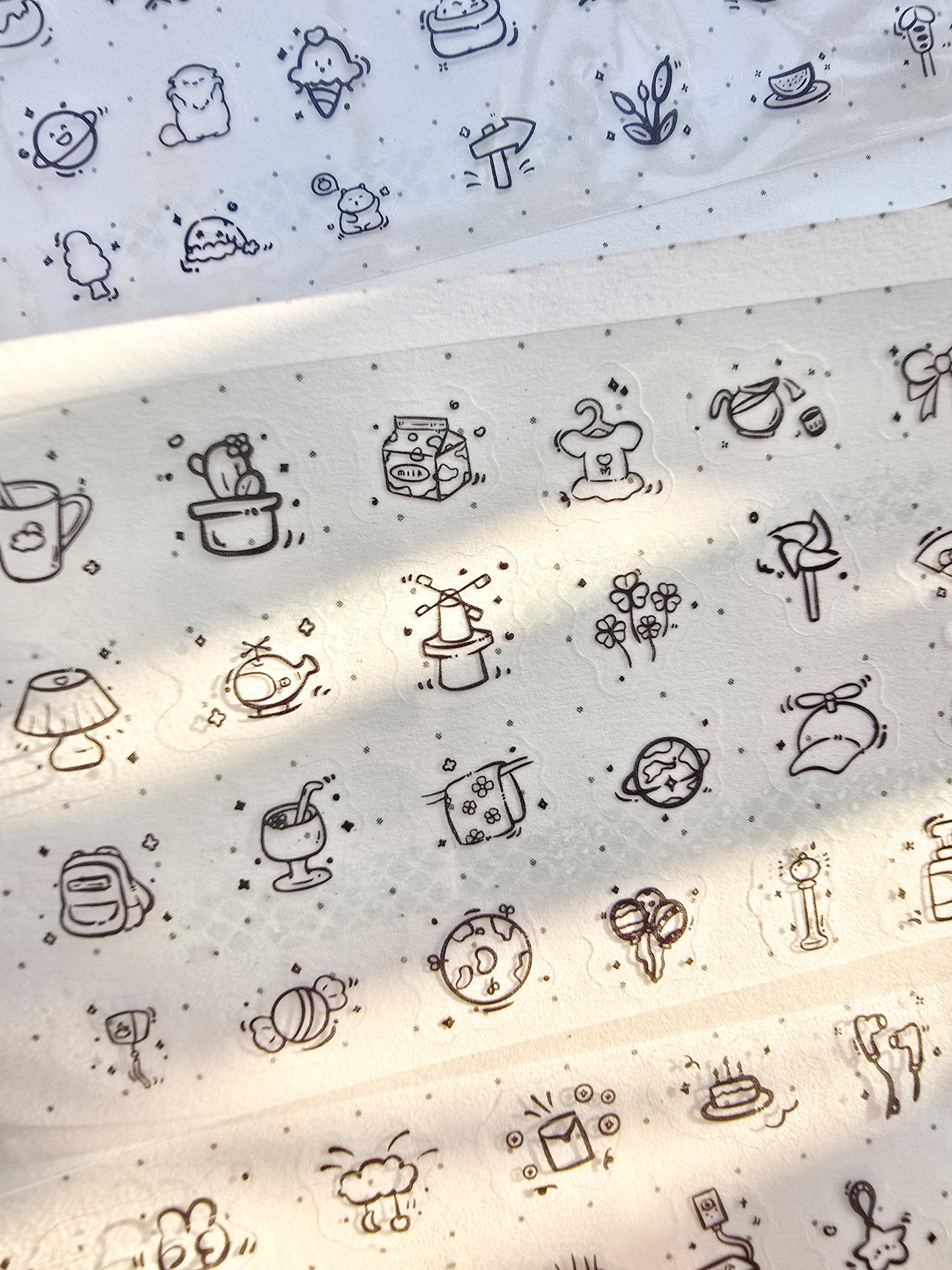 Mqch101- Random Any One Tiny Cutest Precut Sticker Roll