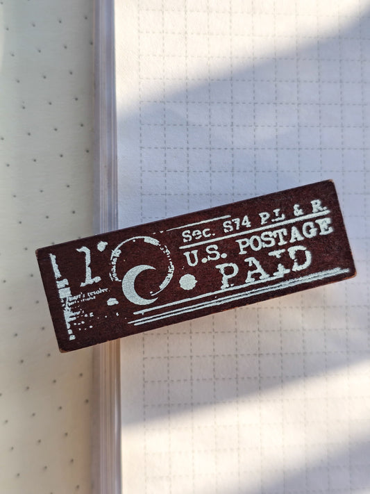 YYMY101- 1 Wooden Stamp Space And Time