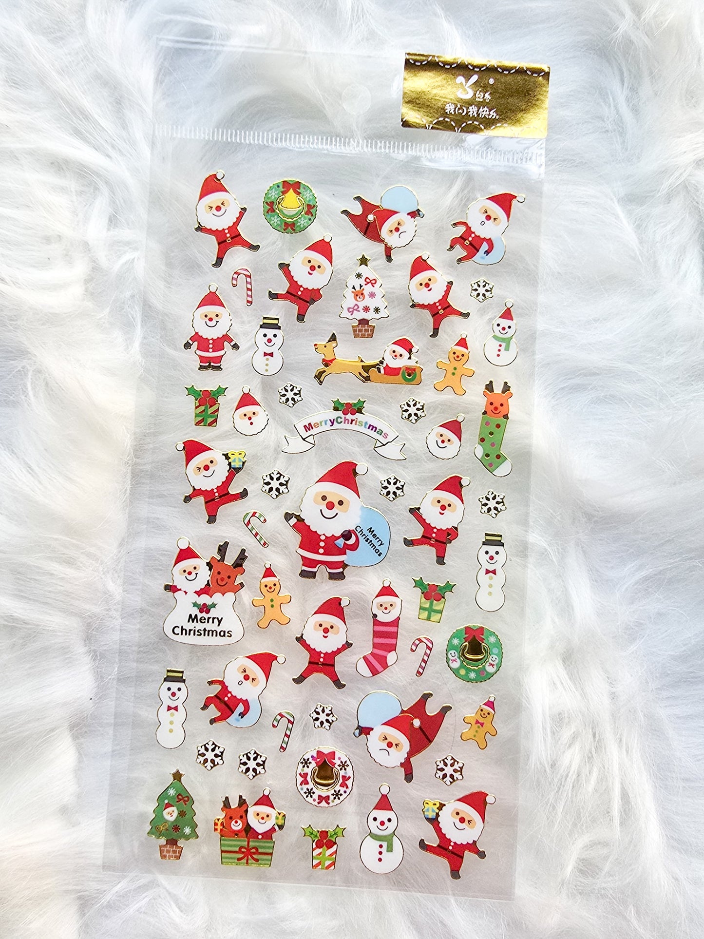 Slvc04 Christmas Transparent Sticker Sheet |1 sheet